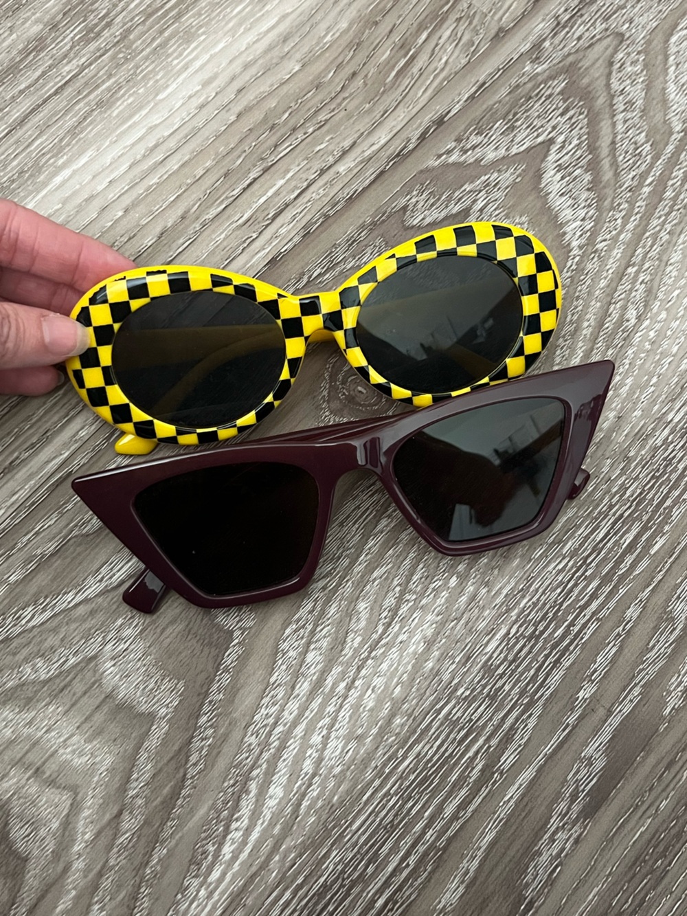 SET (2) Two pairs of fashion sunglasses